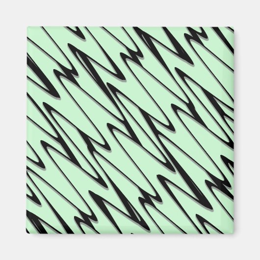 Aantrekkelijke Mint Green Dynamic Magneet (Voorkant)