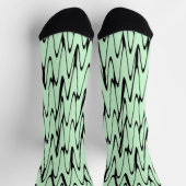 Aantrekkelijke Mint Green Dynamic Sokken (Top)