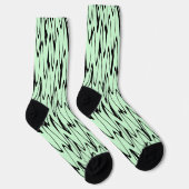 Aantrekkelijke Mint Green Dynamic Sokken (Rechts)