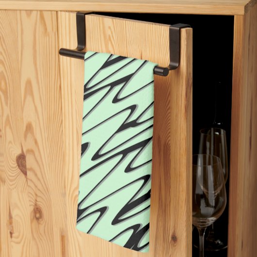 Aantrekkelijke Mint Green Dynamic Theedoek (Derde Gevouwen)