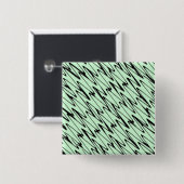 Aantrekkelijke Mint Green Dynamic Vierkante Button 5,1 Cm (Voorkant /achterkant)