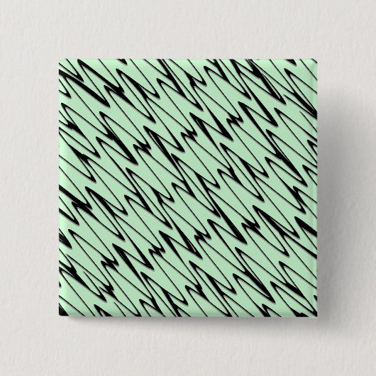 Aantrekkelijke Mint Green Dynamic Vierkante Button 5,1 Cm (Voorkant)