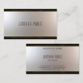 Aantrekkelijke, moderne, professionele glam visitekaartje (Voorkant / Achterkant)