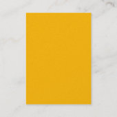 Aantrekkelijke monogram geel-witte Premium Pearl Visitekaartje (Achterkant)