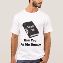 Aantrekkelijke nieuwigheids T-shirt met Witty Book