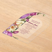 Aantrekkelijke Orchideeën Acryl Afstuderen Invitat Acryl Uitnodigingen (Laagn)