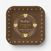 Aantrekkelijke partij bruiloft evenementen papieren bordje (Voorkant)