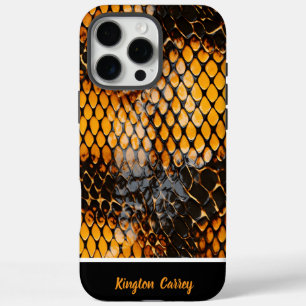 Aantrekkelijke patronen van afgeworpen slangenhuid iPhone 16 pro max hoesje