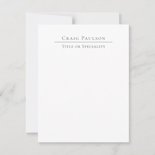 Aantrekkelijke professionele effen minimalistische (Voorkant)