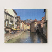 Aantrekkelijke River Uitzicht van Annecy, Frankrij Legpuzzel (Horizontaal)