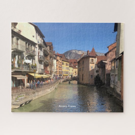 Aantrekkelijke River Uitzicht van Annecy, Frankrij Legpuzzel (Horizontaal)