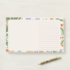 Aantrekkelijke  roze achtergrond met florale Chic Post-it® Notes