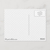 Aantrekkelijke roze bloemen op rode achtergrond briefkaart (Achterkant)