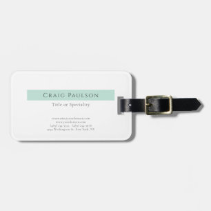 Aantrekkelijke Simple Plain Professional Modern Bagagelabel