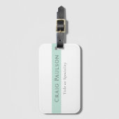 Aantrekkelijke Simple Plain Professional Modern Bagagelabel (Voorkant (verticaal))