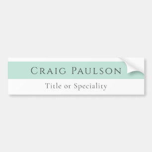 Aantrekkelijke Simple Plain Professional Modern Bumpersticker