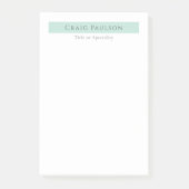 Aantrekkelijke Simple Plain Professional Modern Post-it® Notes (Voorkant)