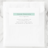 Aantrekkelijke Simple Plain Professional Modern Rechthoekige Sticker (Tas)