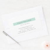 Aantrekkelijke Simple Plain Professional Modern Rechthoekige Sticker (Envelop)