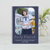 Aantrekkelijke stijlvolle Afstuderen Invitation Sj Kaart (Staand voorkant)