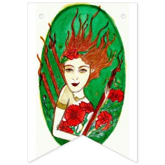 Aantrekkelijke tarotbanner vlaggetjes (Tweede vlag)