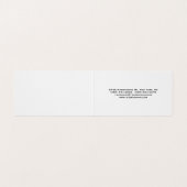 Aantrekkelijke trendy stijlvolle moderne minimalis visitekaartje (Binnenkant ongevouwen)