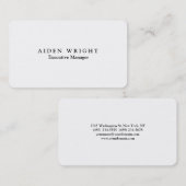 Aantrekkelijke trendy stijlvolle moderne minimalis visitekaartje (Voorkant / Achterkant)