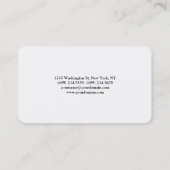 Aantrekkelijke trendy stijlvolle moderne minimalis visitekaartje (Achterkant)