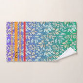 Aantrekkelijke verloopkleur paarse Streep met init Bad Handdoek (Handdoek)