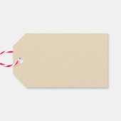 Aantrekkelijke vrouw met rode kousen cadeaulabel (Achterkant Horizontaal)