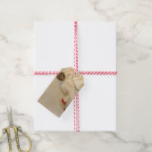Aantrekkelijke vrouw met rode kousen cadeaulabel (Met Touw)