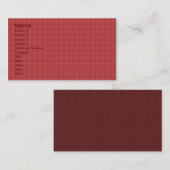 Aantrekkelijke witte sterren op ruw rood oppervlak visitekaartje (Voorkant / Achterkant)