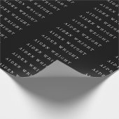 Aantrekkelijke Zwarte Klassieke Minimalistische Ei Cadeaupapier (Hoek)