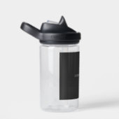 Aantrekkelijke Zwarte Klassieke Minimalistische Ei Waterfles (Rechts)