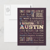 Aantrekkelijkheden & Beroemde Plaatsen van Austin, Briefkaart (Voorkant / Achterkant)