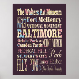 Aantrekken en beroemde plaatsen in Baltimore, Mary Poster
