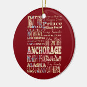 Aantrekken en beroemde plaatsen van Anchorage, Ala Keramisch Ornament (Links)