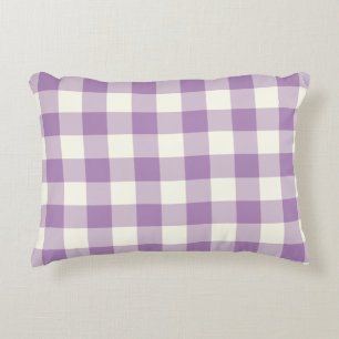 Aantrekken van het Afrikaanse Violet Gingham Patte Accent Kussen