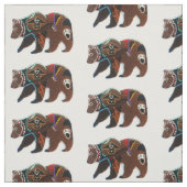 Aantrekkend bruin Beer Stof (Swatch)