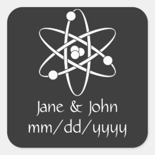 Aantrekkende krachten in zwarte sticker