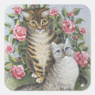 Aantrekking Vierkante Sticker