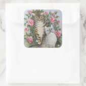 Aantrekking Vierkante Sticker (Tas)