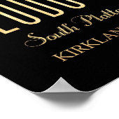 Aantrekkingen en beroemde plaatsen in Denver, Colo Poster (Hoek)