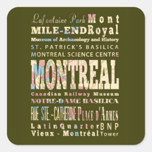 Aantrekkingen en beroemde plaatsen in Montreal, Qu Vierkante Sticker