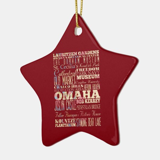 Aantrekkingen en beroemde plaatsen in Omaha, Nebra Keramisch Ornament (Links)