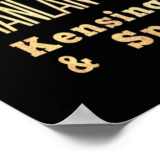 Aantrekkingen en beroemde plaatsen in Toronto, Ont Poster (Hoek)