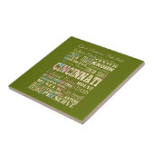 Aantrekkingen en beroemde plaatsen van Cincinnati, Tegeltje (Zijkant)