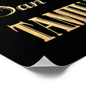 Aantrekkingen en beroemde plekken van Laredo, Texa Poster (Hoek)