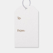 Aantrekkingskrachten in Chocolade Gift Tag Cadeaulabel (Achterkant)