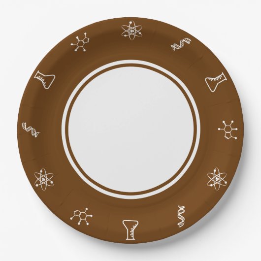 Aantrekkingskrachten in Chocolade Papieren Bord (Voorkant)